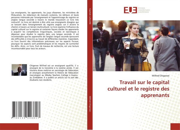 Wilfred Chigerwe | Travail Sur Le Capital Culturel Et Le Registre Des Apprenants-image