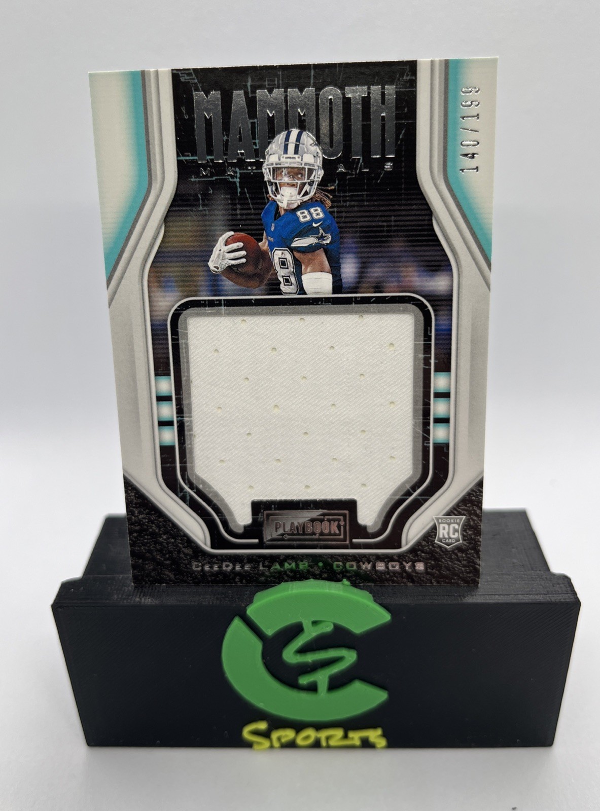 CeeDee Lamb Panini Playbook Mammoth Materials #MMCL Base