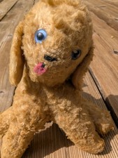Vintage Stuffed Animal Lamb With Silly Face