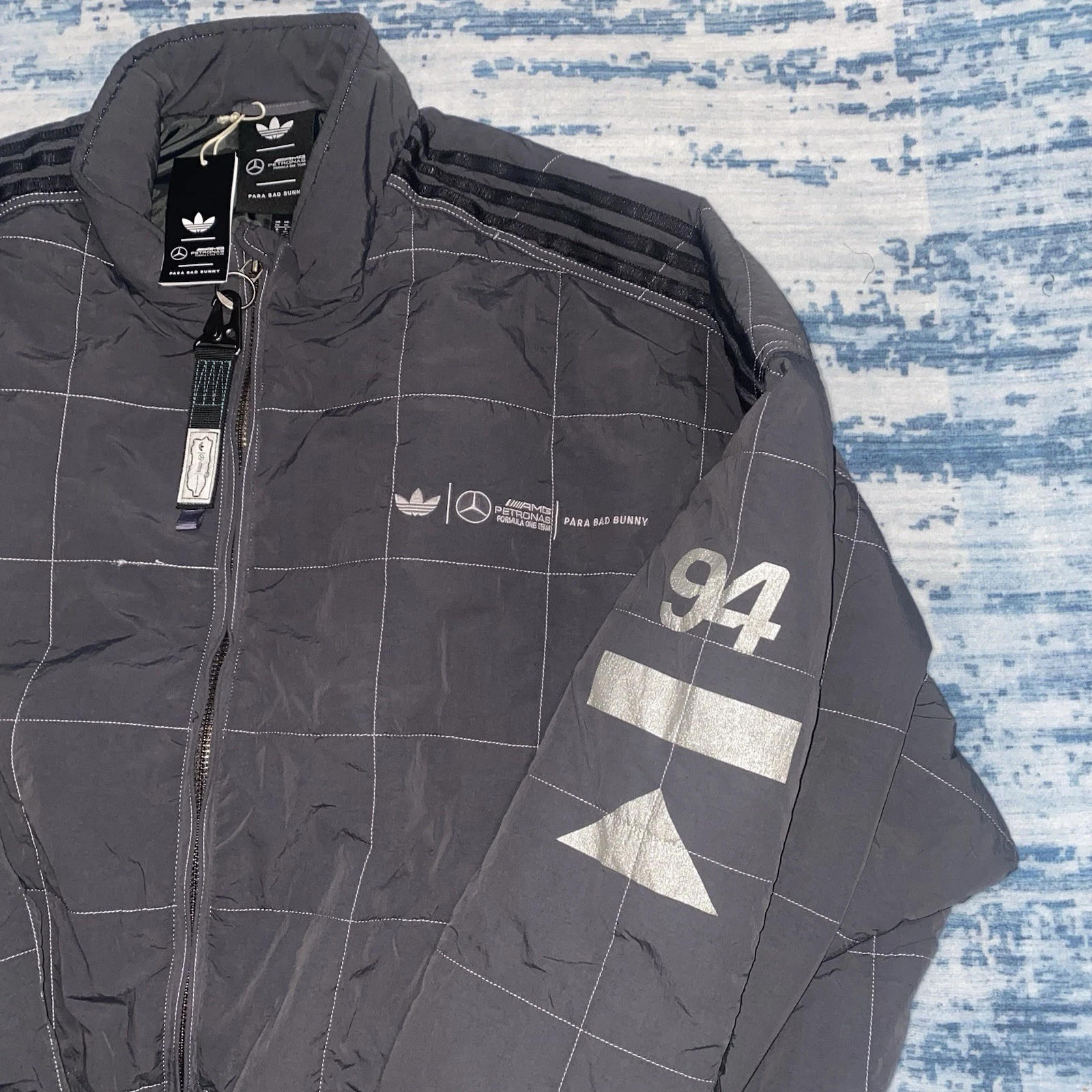 Adidas Para Bad Bunny x Mercedes-AMG Racing Jacket Size 3XL  KH4143  Petronas F1 image 2