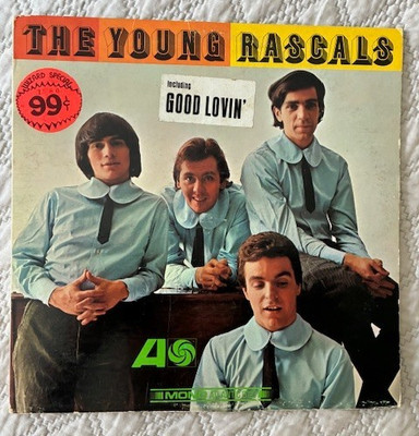  THE YOUNG RASCALS , MONO, ATLANTIC 8123, 1967 MONARCH REPRESS, HYPE STICKER