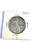 1943 LIBERTY WALKING SILVER HALF DOLLAR HI GRADE U.S. MINT RARE COIN