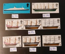 British Ships Stamps 1969 Queen Elizabeth II. (MH, MNH, off Paper Mix Set)