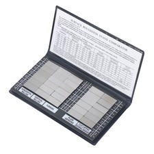 Specimen Surface Roughness Comparator Composite Pocket Set Gauge 30 Pc