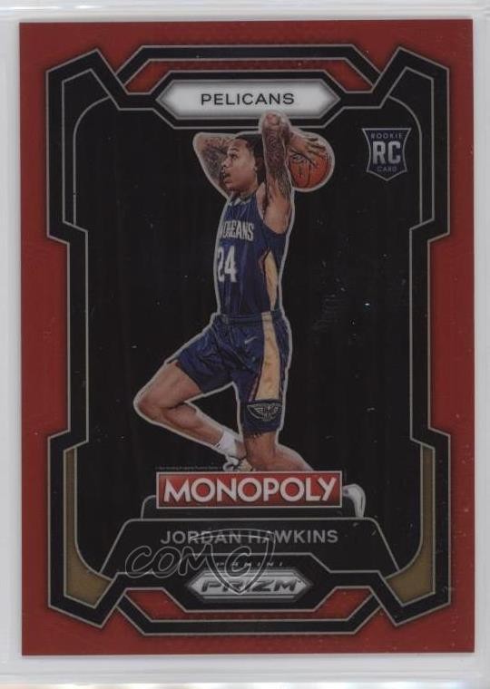 2023-24 Panini Prizm Monopoly Red Prizm 19/99 Jordan Hawkins #56 14cm