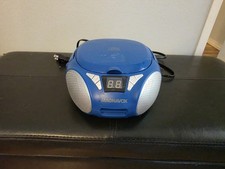 Magnavox MD6924 Portable CD AM/FM Boombox Blue Tested Works