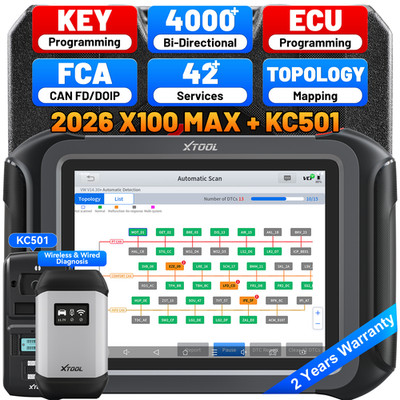 2026 XTOOL X100 MAX Auto Key Programmer Diagnostic Scanner IMMO ECU Programming