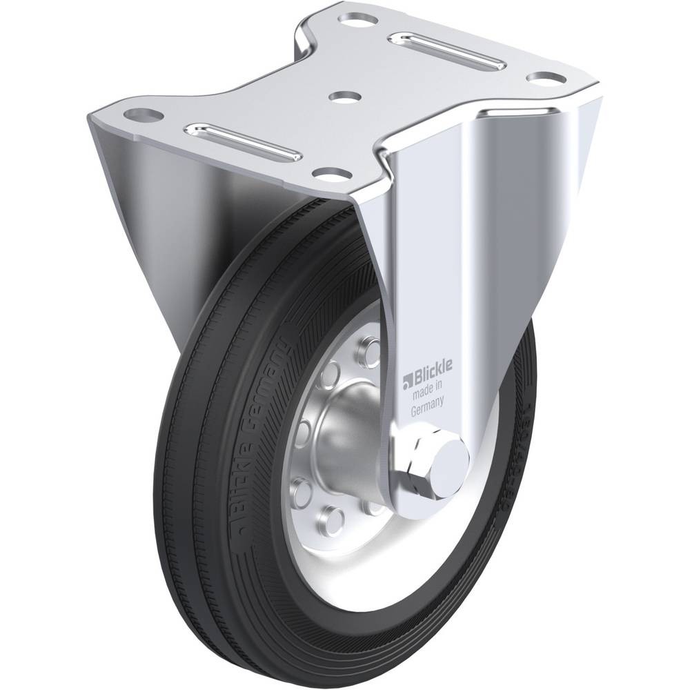 Roulette fixe Blickle B-VE 160R en caoutchouc charge lourde diamètre 160mm