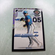 2025 Panini Prospect Edition Kemp Alderman HOLO BLACK VELOCITY Rookie Card 26/39