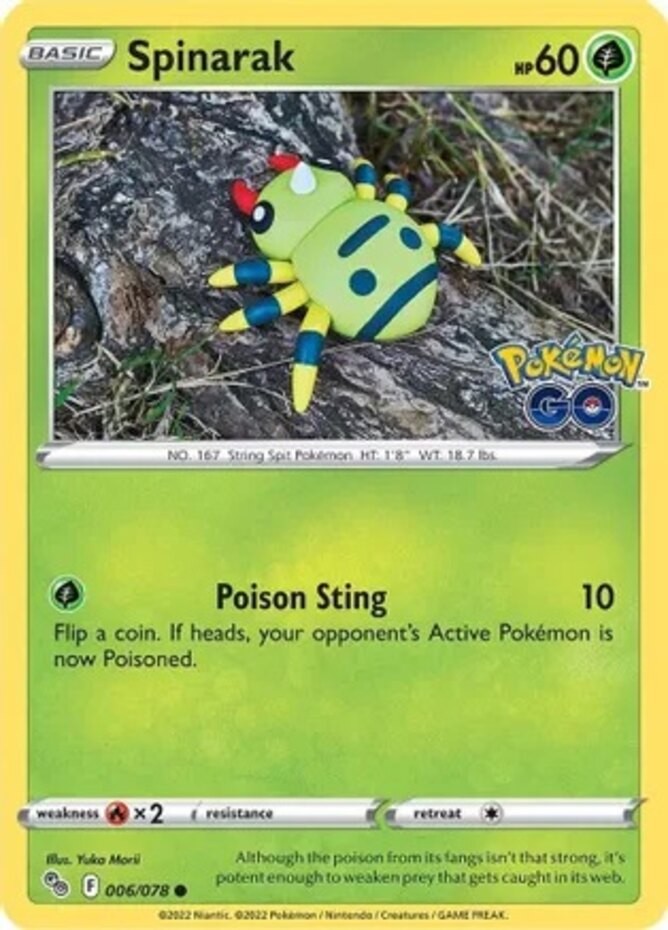 Spinarak - 006/078 - Common NM Pokemon Go