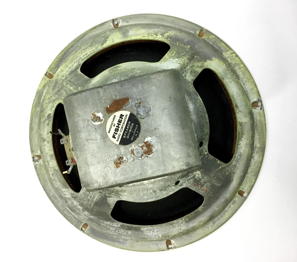 Динамик винтажный Fisher 10 дюймов вуфер G-103B 4 Ом протестирован воспроизводит идеально аудио - Изображение 3 из 4