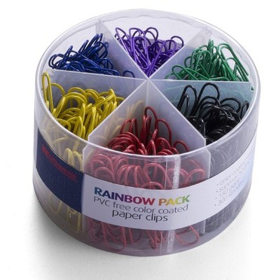 Officemate PVC Free Color Coated Paper Clips, 450 450 Limited Edition