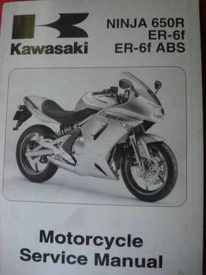Kawasaki Ninja 650r Er6f Abs Factory Workshop Service Manual 06