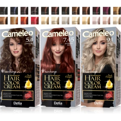 Cameleo Omega+ Permanent Colour Cream Hair Dye Cover Grey Hair - 24 SHADES