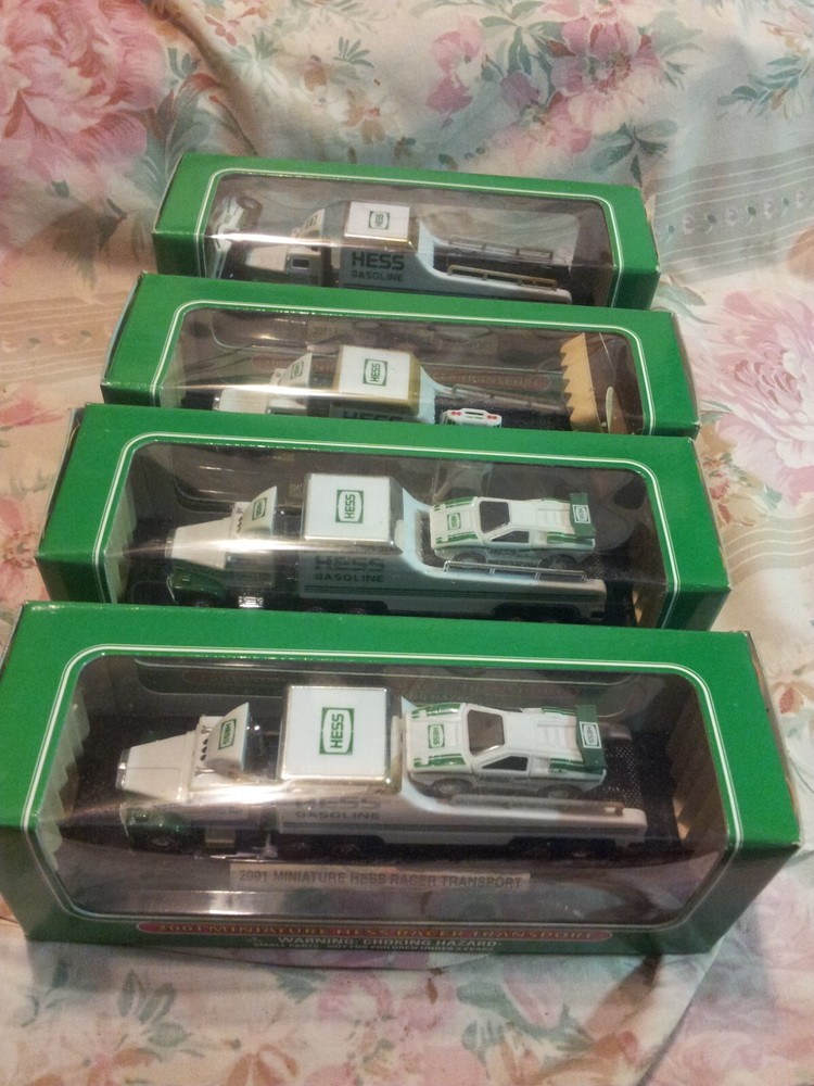 Hess Miniature Racer Transport and Race Car - 2001 New Old Stock