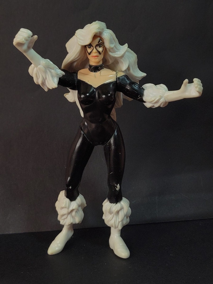 SPIDERMAN ANIMATED SERIES BLACK CAT ACTION FIGURE MARVEL TOY SPIDERMAN ANIMATED SERIES BLACK CAT ACTION FIGURE MARVEL TOY