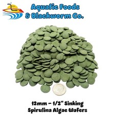 45-lbs 12mm Small Spirulina Algae Sinking Wafers. Bottom Fish, Shrimp AFI