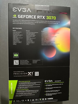 EVGA GeForce RTX 3070 FTW3 ULTRA 8GB GDDR6 Graphics Card