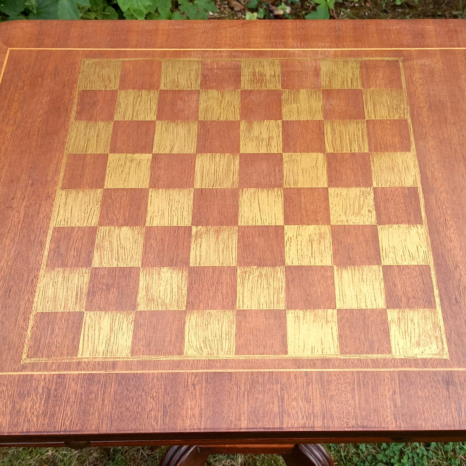 Vintage Chess / Games Table eBay