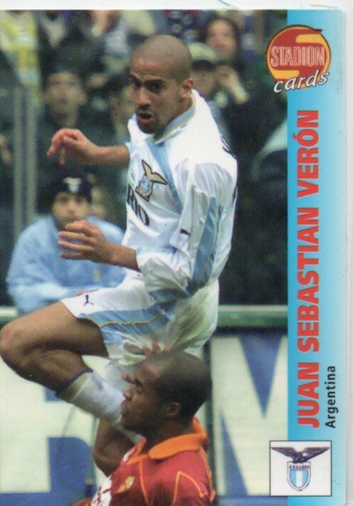 JUAN SEBASTIAN VERON LAZIO STADION WORLD STARS 2000 #22 RARE SP | eBay