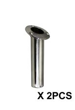 Pactrade Marine 2PCS Boat S.S 316 Cast Flush Mount Fishing Rod Holder 30  Drain