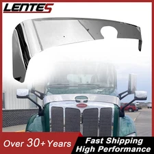 For 2013-21 Peterbilt 579 430 Stainless Steel Extended Hood Shield Bug Deflector