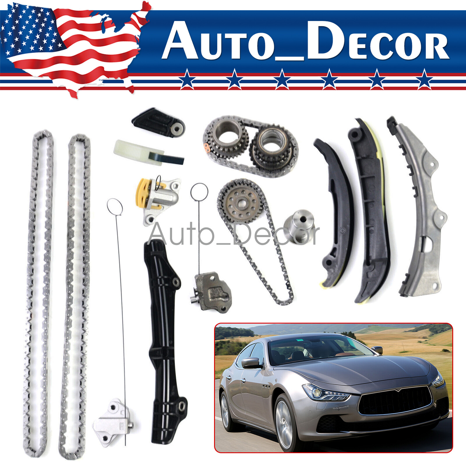 Timing Chain Kit For Maserati Ghibli Levante Quattroporte 3.0TT V6 323513 299481