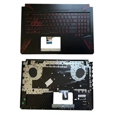 New Palmrest Red Backlit Keyboard For ASUS TUF Gaming FX504 FX504G FX80 FX80G US