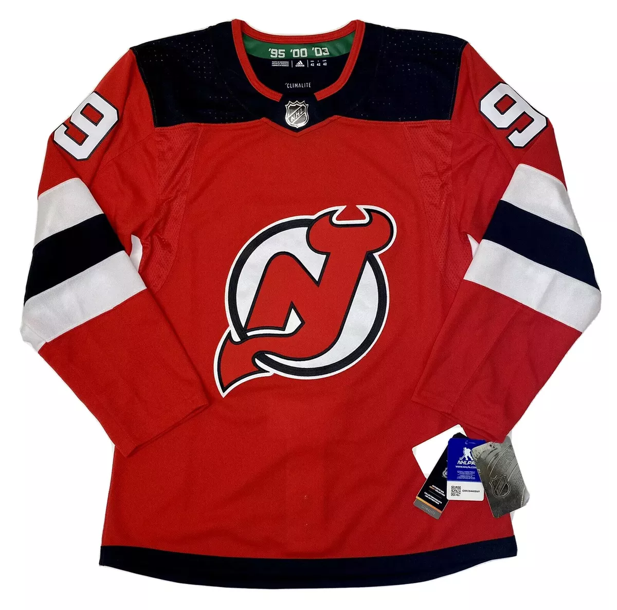 adidas New Jersey Devils NHL Men's Climalite Authentic Team Hockey Jersey