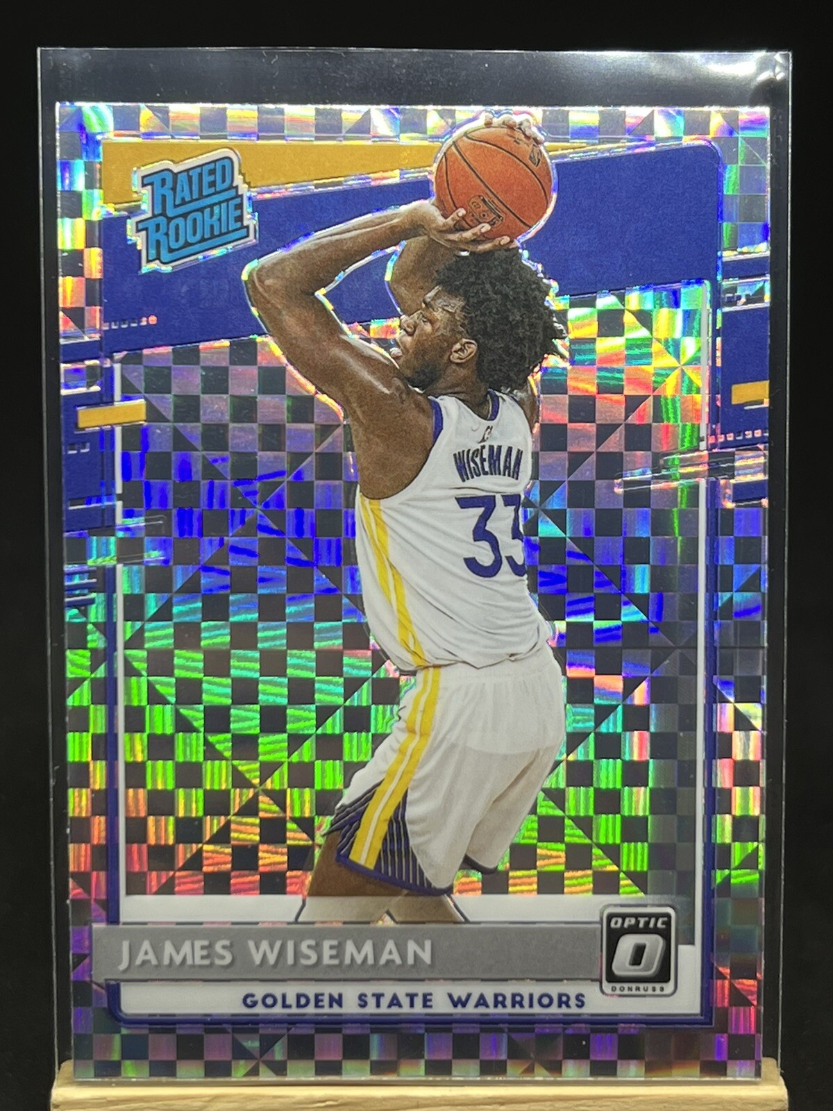 2020-21 Donruss Optic James Wiseman Checkerboard Prizm SP Rookie RC #152