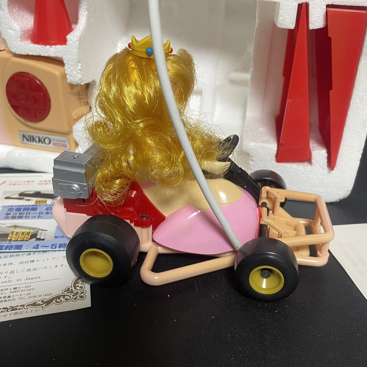 スーパーマリオカート　ピーチ姫　ニッコー　ラジコン　昭和レトロ スーパーマリオカート ピーチ姫 ニッコー ラジコン 昭和レトロ