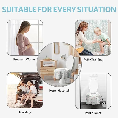 20 Pack Toilet Seat Covers Disposable Extra Large Waterproof Toilet Cover - Picture 6 of 7