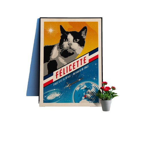 Very Nice COLOR Cat Kat of Kazan print or poster 1881 Astrakhan