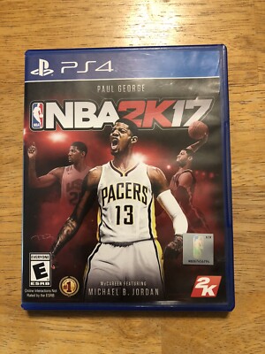 PS4 NBA 2K17 PlayStation Paul George Cover Basketball Video