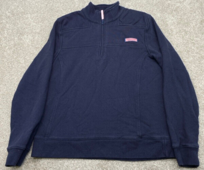 Vineyard Vines Long Sleeve 1/4 Zip Pullover Women's Small Blue