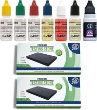 Liquido Solucion Para Detectar Oro Plata Platino Con Piedra De Prueba Efectivo