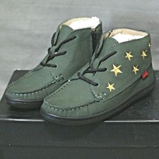 MARC JOSEPH little kids forest green HOUSTON leather BOYS multiple shoe size New