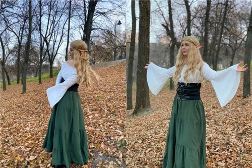 Victorian Gothic Queen Abendkleid Mittelalter Renaissance Elfe Prinzessin Lolita - Bild 10 von 21