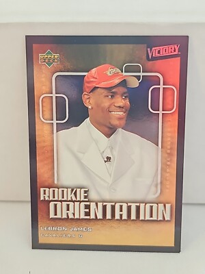 lebron james upper deck victory rookie card