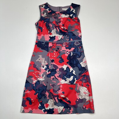 boden red and pink dress Boden Women's Pia Linen Blend Yoke Dress in Pink