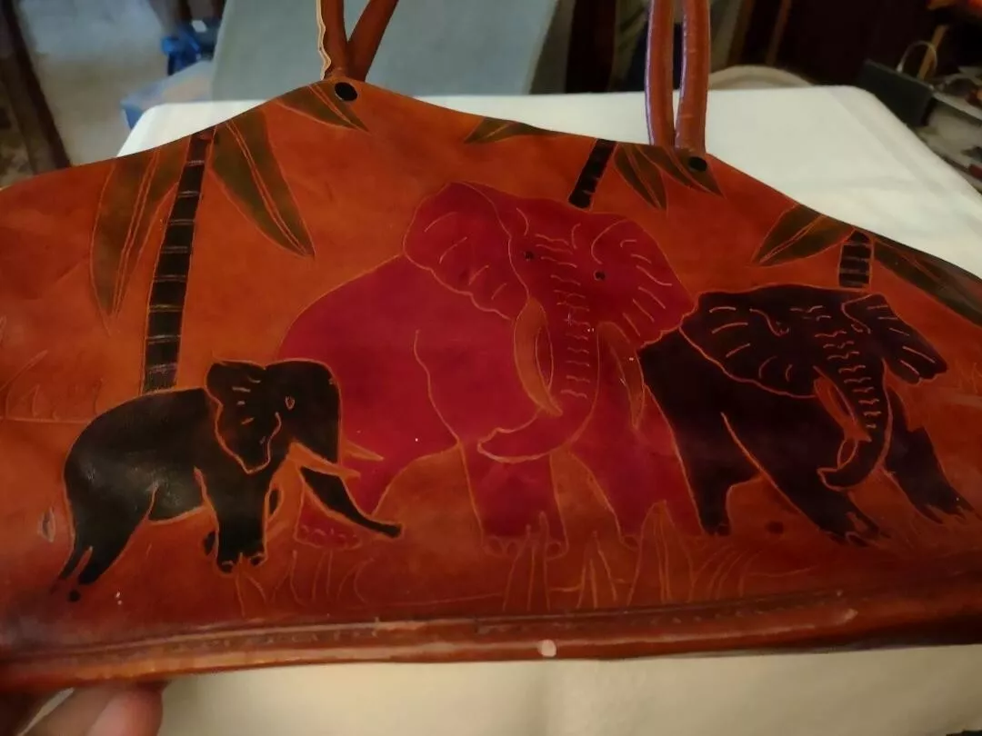Elephant genuine leather bag sale