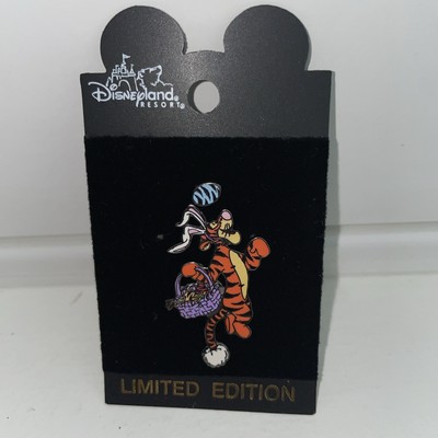 Disney Disneyland Easter 2001 Pin Tigger Egg Bunny Ears Basket Limited Edition