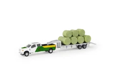 LP84529 John Deere ERTL 1/64 Pickup with Trailer with Bales 45927