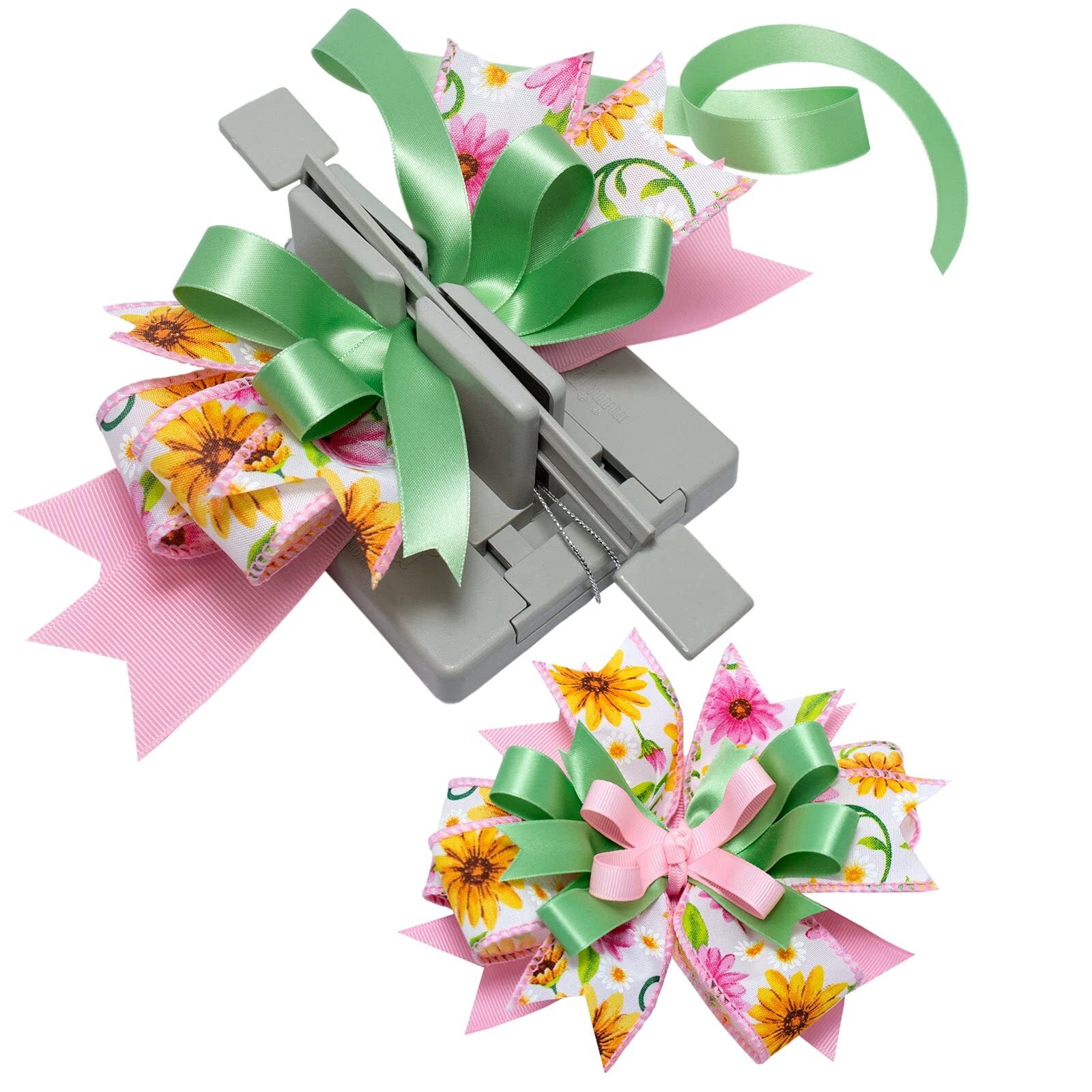 Morex Bowdabra Mini-Schleifenmacher – Werkzeug Zum Einfachen Binden Von Schleifen, Grau, Ideal Für Geschenke, Haaraccessoires, Deko & Kränze
