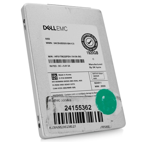 Dell/SK Hynix HFS1T9G32FEH-7A10A 1.92TB SATA 6Gb/s 2.5in Enterprise SSD - Afbeelding 5 van 7
