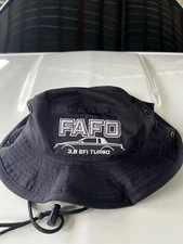 FAFO BOONEY HAT BLACK "3.8 SFI TURBO" Grand National GNX. Shop FAFO Apparel.