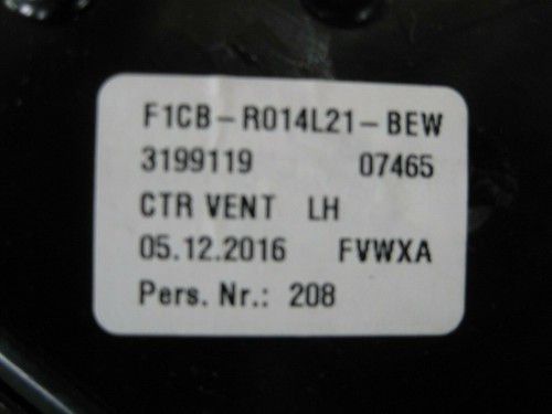 Ford Kuga 11 Nearside centrale sfiato fresco F1CB-R014L21-BEW F1CBR014L21BEW - Foto 7 di 7