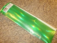 3" x 12" 2 pk Fl Green Rainbow Holographic Fishing Lure Tape in 16 COLORS 