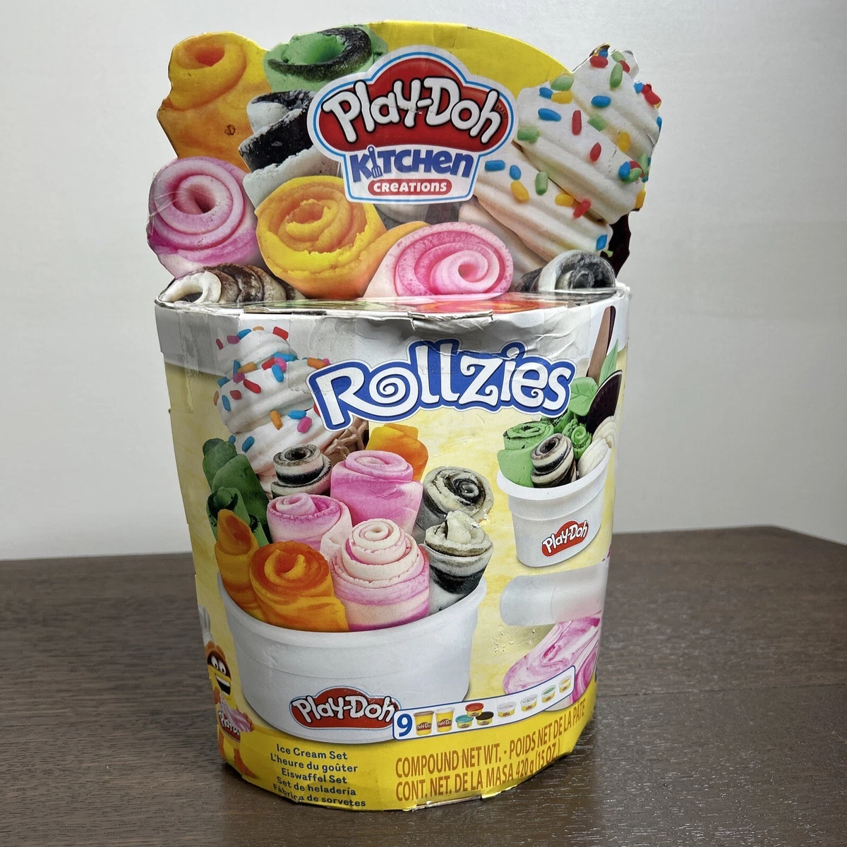 Rollzies Ice Cream Play Doh Kitchen Creations Playset Modelling Clay
