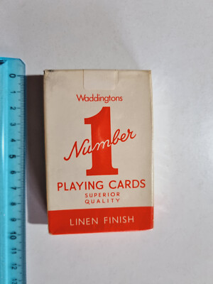 Waddingtons Number 1 Linen Finish Original Vintage Playing Card